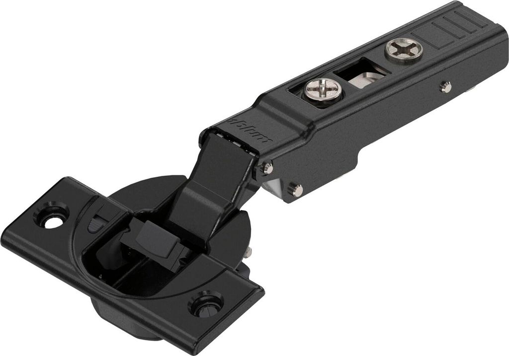 BLUM CLIP top BLUMOTION ONYX Spezial Scharnier 110°, gerade mit Feder, Schrauben