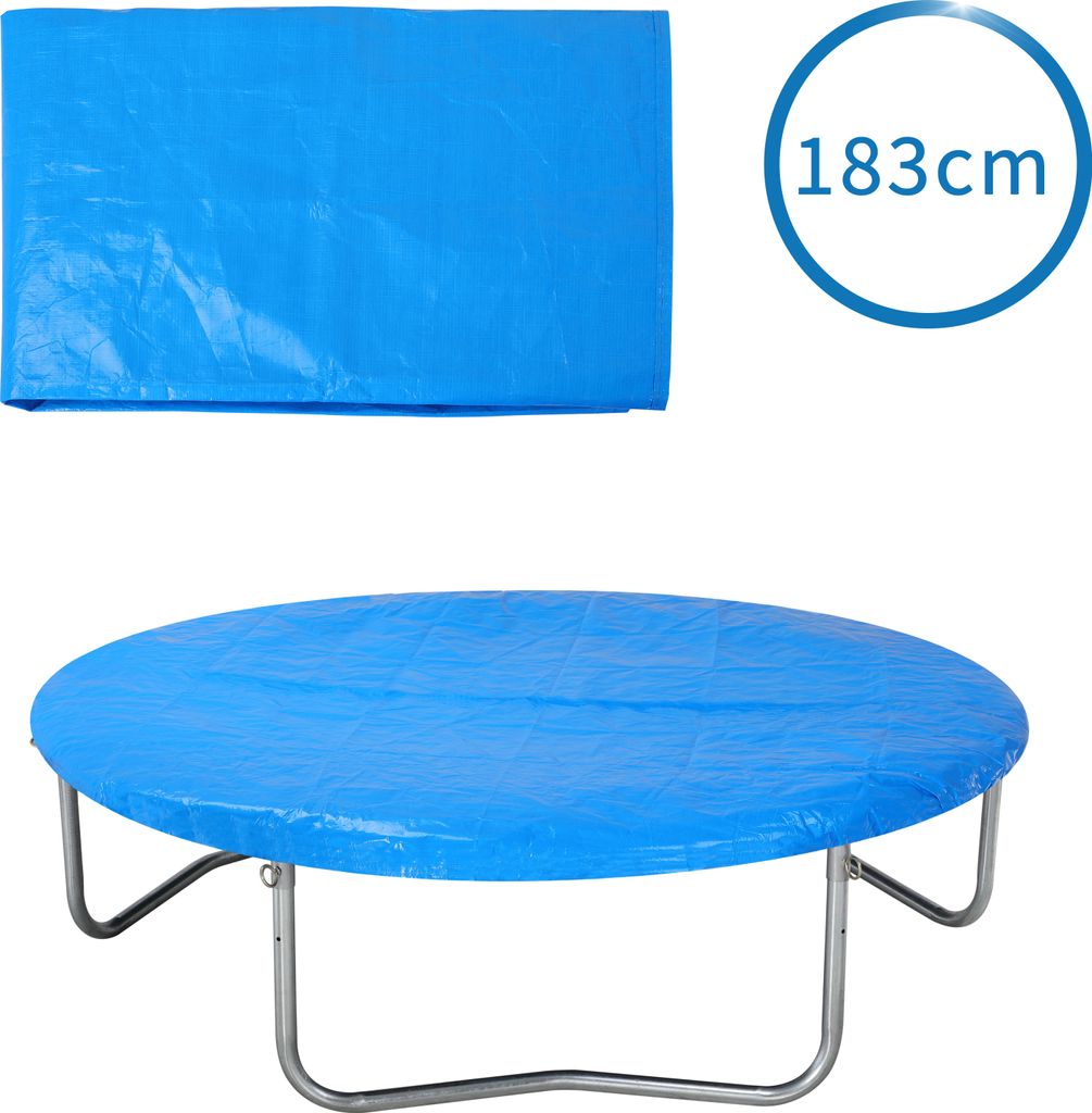 Monzana Copertura per trampolino Ø 183 cm blu antistrappo Immagine del prodotto 