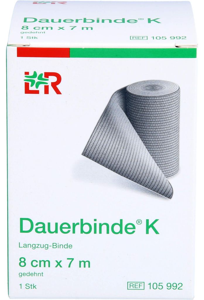 Dauerbinde kräftig 8cmx7m, 1 St. Binde Produktbild 