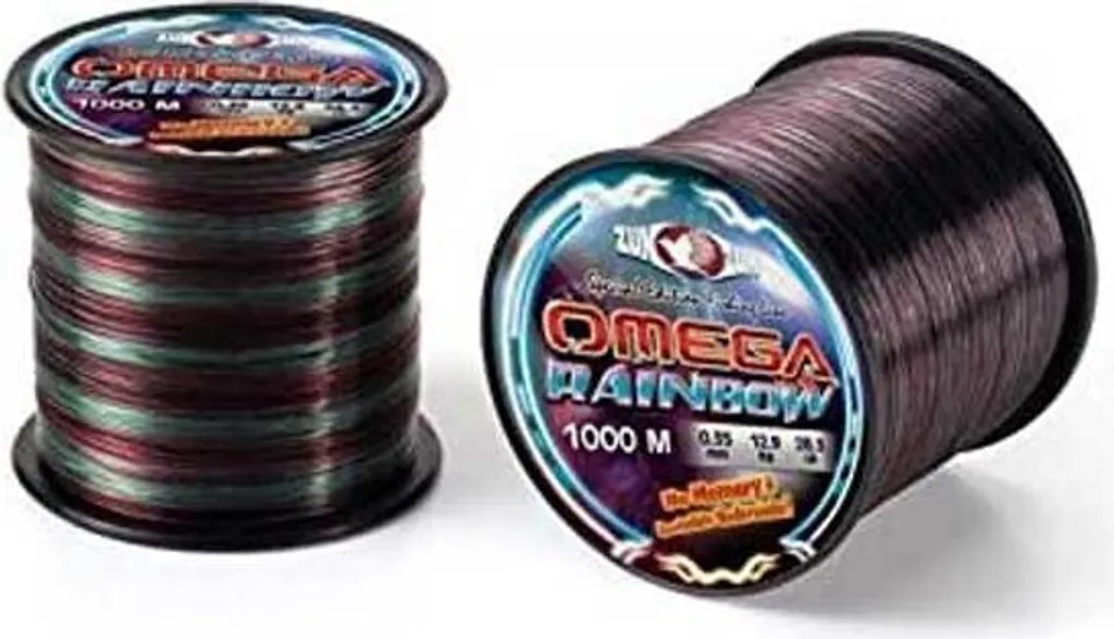 Fil Monofilament Zunzun Omega Rainbow 1000m 0,60mm pour Pêche en Mer