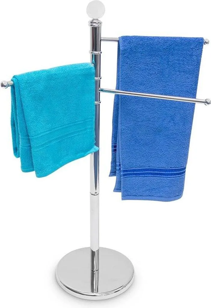 Porte-serviette mural pivotant 3 bras style industriel acier véritable