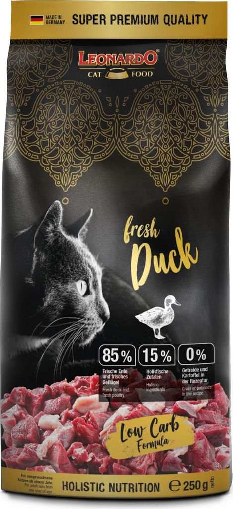 Leonardo sucha karma dla kotów Fresh Duck 250 g Zdjęcie produktu 