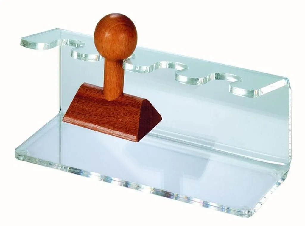 Rangement bureau pour tampons MAUL en acrylique, organisateur transparent