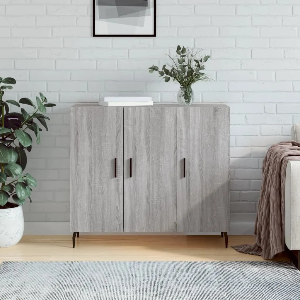 Credenza Grigio Sonoma 90 cm: Eleganza e Ordine per il tuo Living