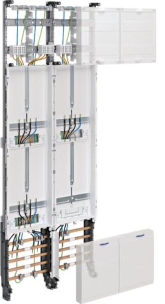 HAGER Komplettfeld universZ 2-feld H1350 3ZP/RES ZK53Q5N Produktbild 
