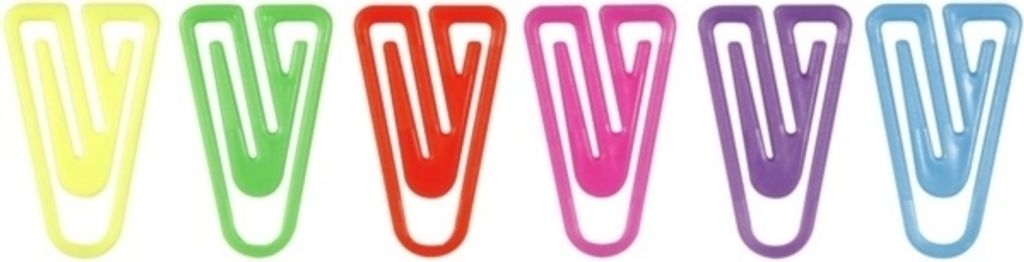 Büroklammern LaurelClip 30mm VE=1000 Stück Leuchtfarben sortiert