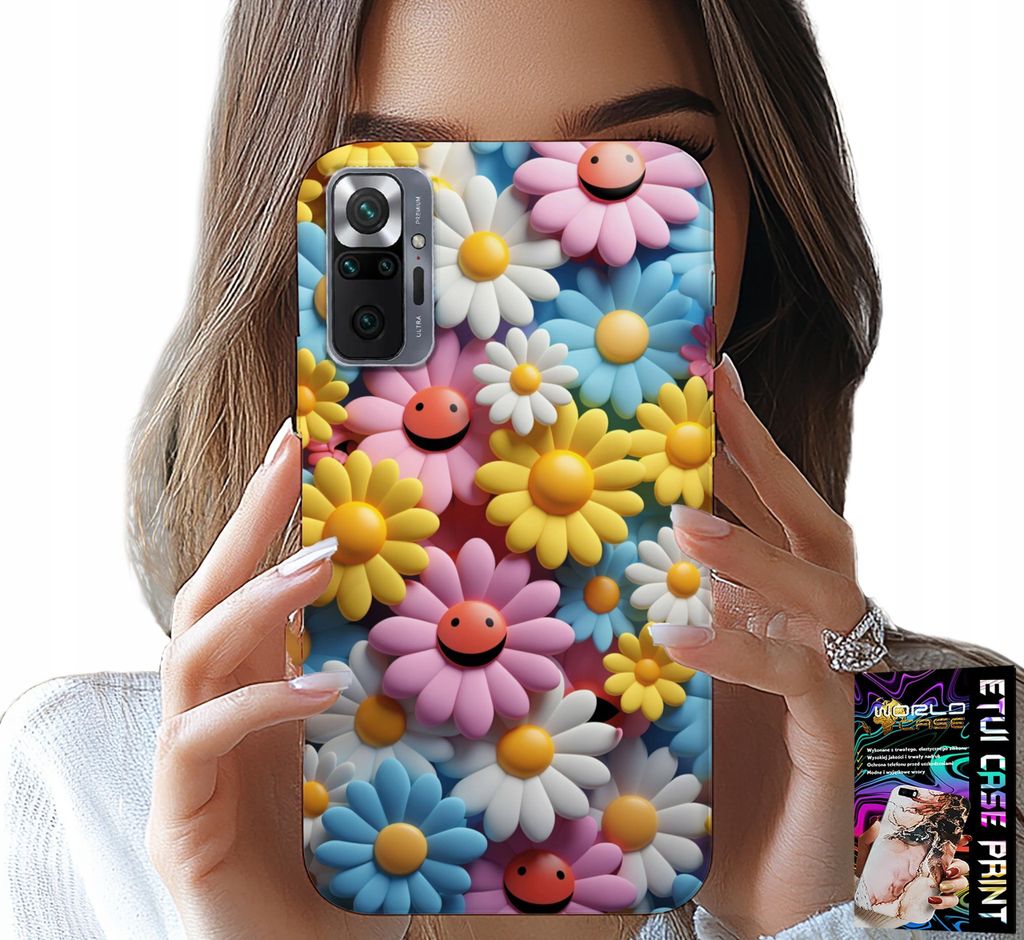 Etui Für Xiaomi Note 10 Pro - Bunte Blumen, Gänseblümchen Etui