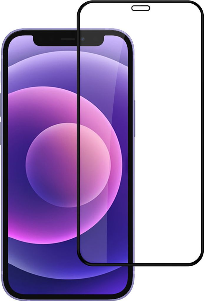 box of 10 - UNIQ Accessory iPhone 12 Mini 10D Full Coverage Tempered Glass - Black Edge