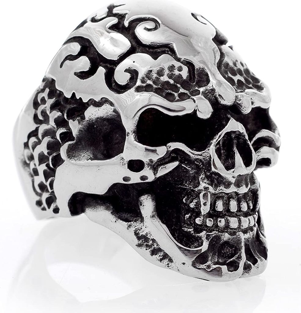 Karisma Edelstahl 316L Ring -Totenkopf skull Bulk Gothic - Produktbild 