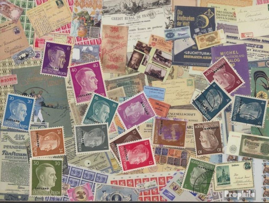Briefmarken Ostland (Dt.Bes.2.WK.) 15 verschiedene Marken