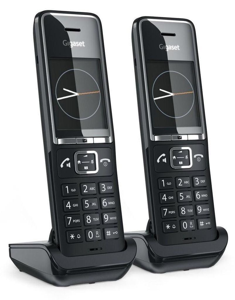 Gigaset Comfort 550HX duo schwarz/chrom Produktbild 