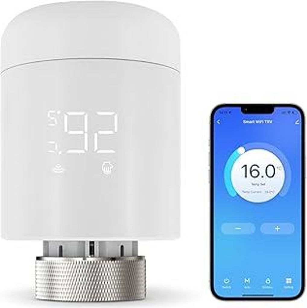 AVATTO WLAN Heizkörperthermostat, Smart Thermostat Heizung,Programmierbar Heizungsthermostat Unterstützen Alexa, Google Home Sprachsteuerung und ...