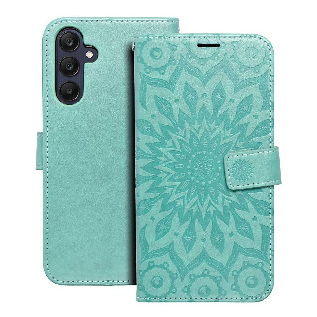MEZZO Book Case passend für SAMSUNG A25 5G Mandala grün