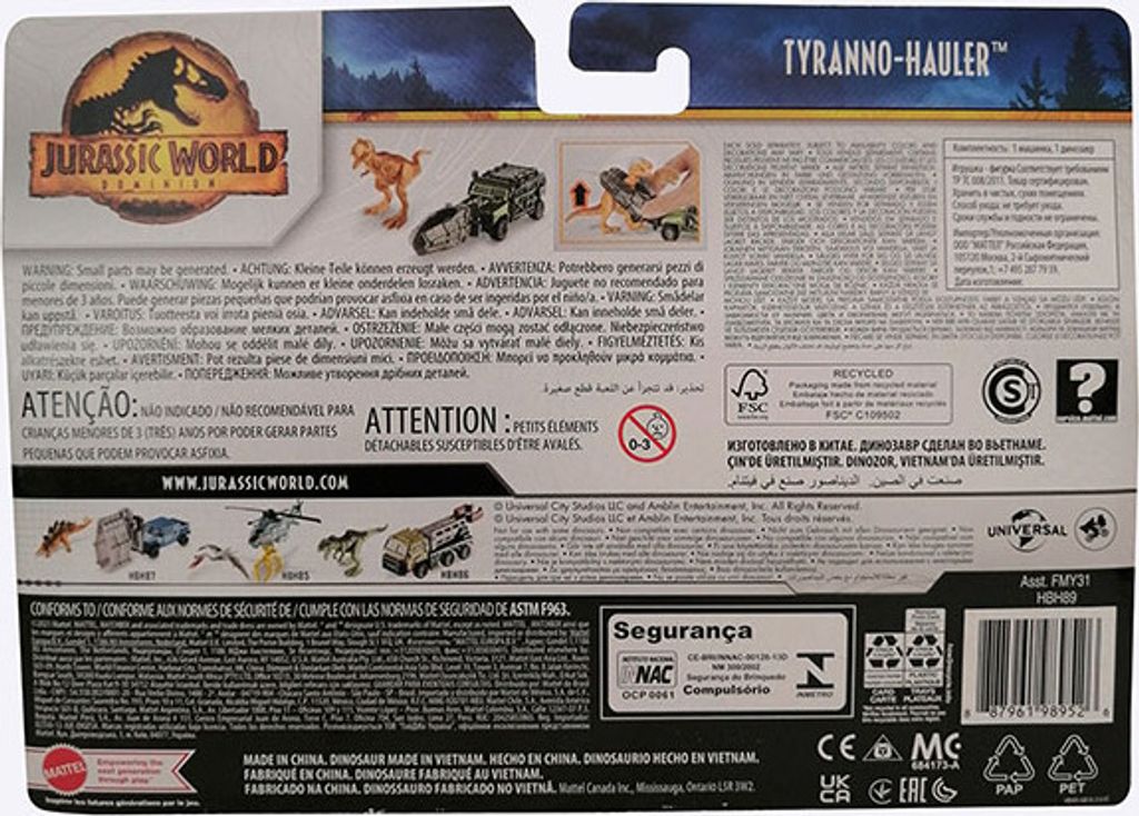 Mattel HBH89 Matchbox Jurassic World Dominion Produktbild 2