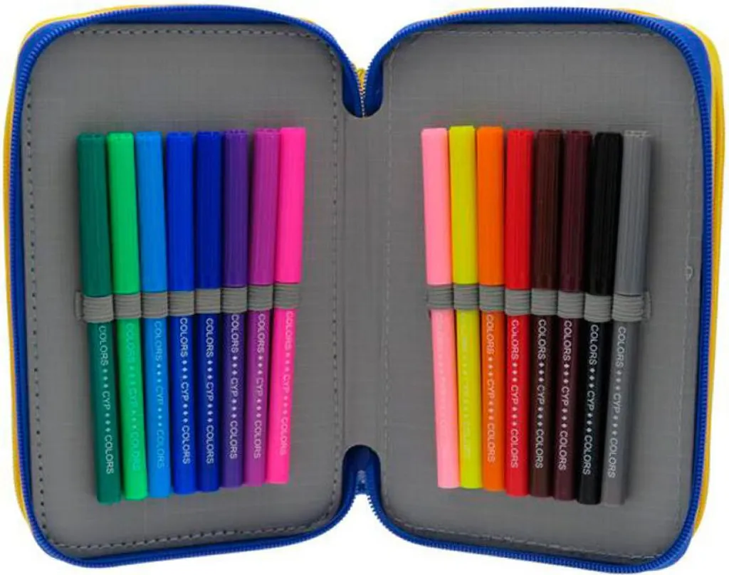 Trousse Pokémon à 3 compartiments zippés grande capacité Cyp Brands