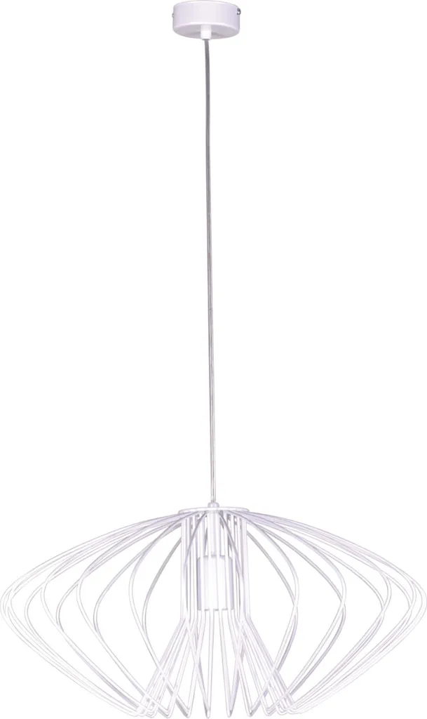 Sublimez votre Intérieur avec la Suspension TIZI Blanche en Métal 90cm
