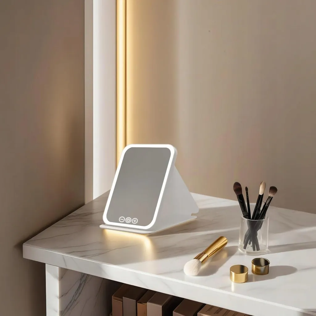Specchio Trucco Professionale LED Touch USB - Alta Definizione HD - 5