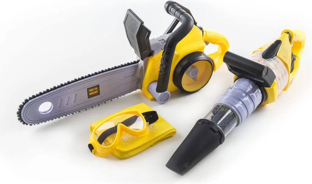 Tronçonneuse et Souffleur Jouet G21 avec Sons Réalistes DELUXE TOOLS
