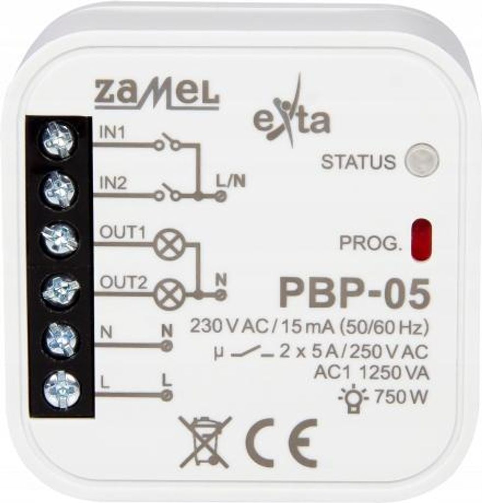 Zamel | Bistabiler 2-Kanal-Relais - 230V - Kompakt - Für Lichtsteuerung - Einfache Installation