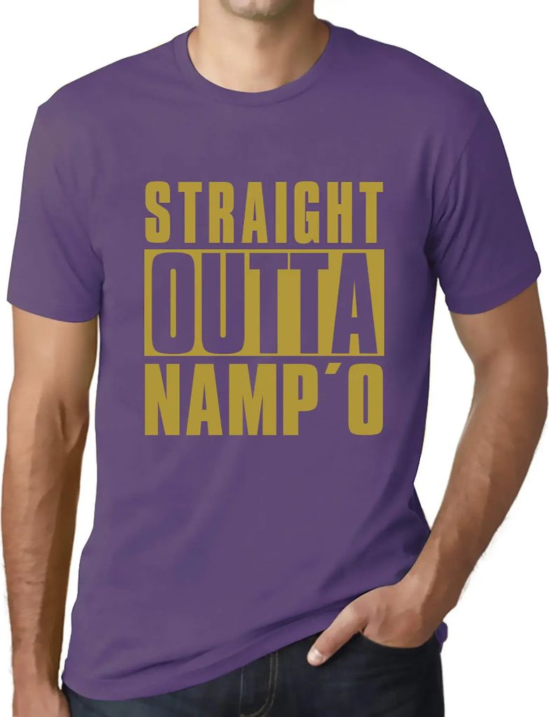 Herren Grafik T-Shirt Direkt aus dem Namp'o – Straight Outta Namp'o – Öko-Verantwortlich Vintage Jahrgang Kurzarm Lustige Druck Geburtstag Ges...
