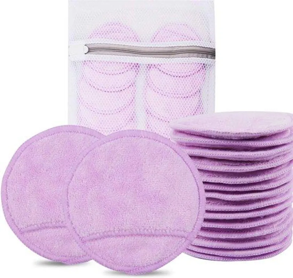 Lingettes lavables visage en microfibre douce pour un soin écologique