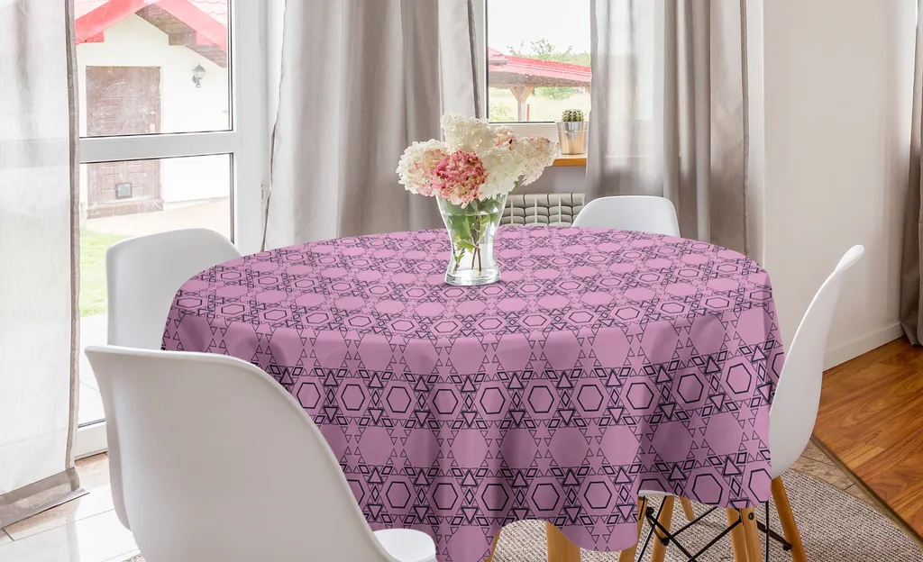 Decorazione Cucina: Tovaglia Circolare 150 cm Geometrica ABAKUHAUS
