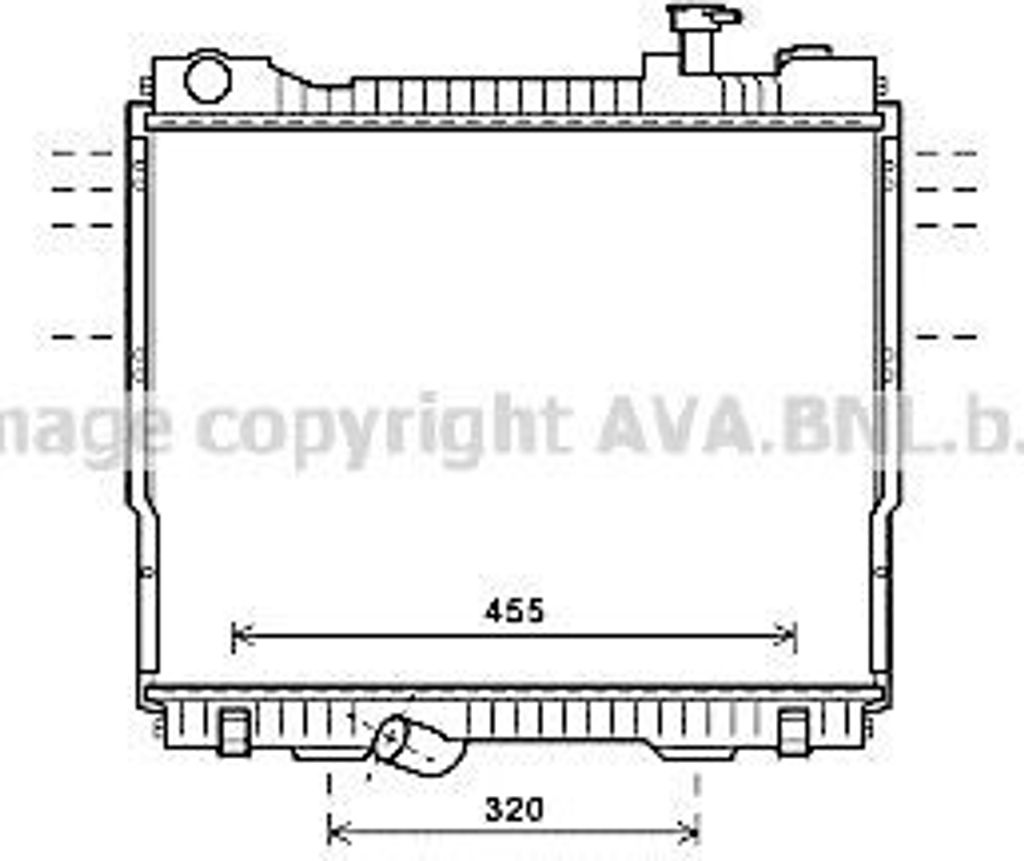 PRASCO DN2418 Kühler Wasserkühler Motorkühler für NISSAN Cabstar (F24M, F24W) NT400 CABSTAR (F24F)