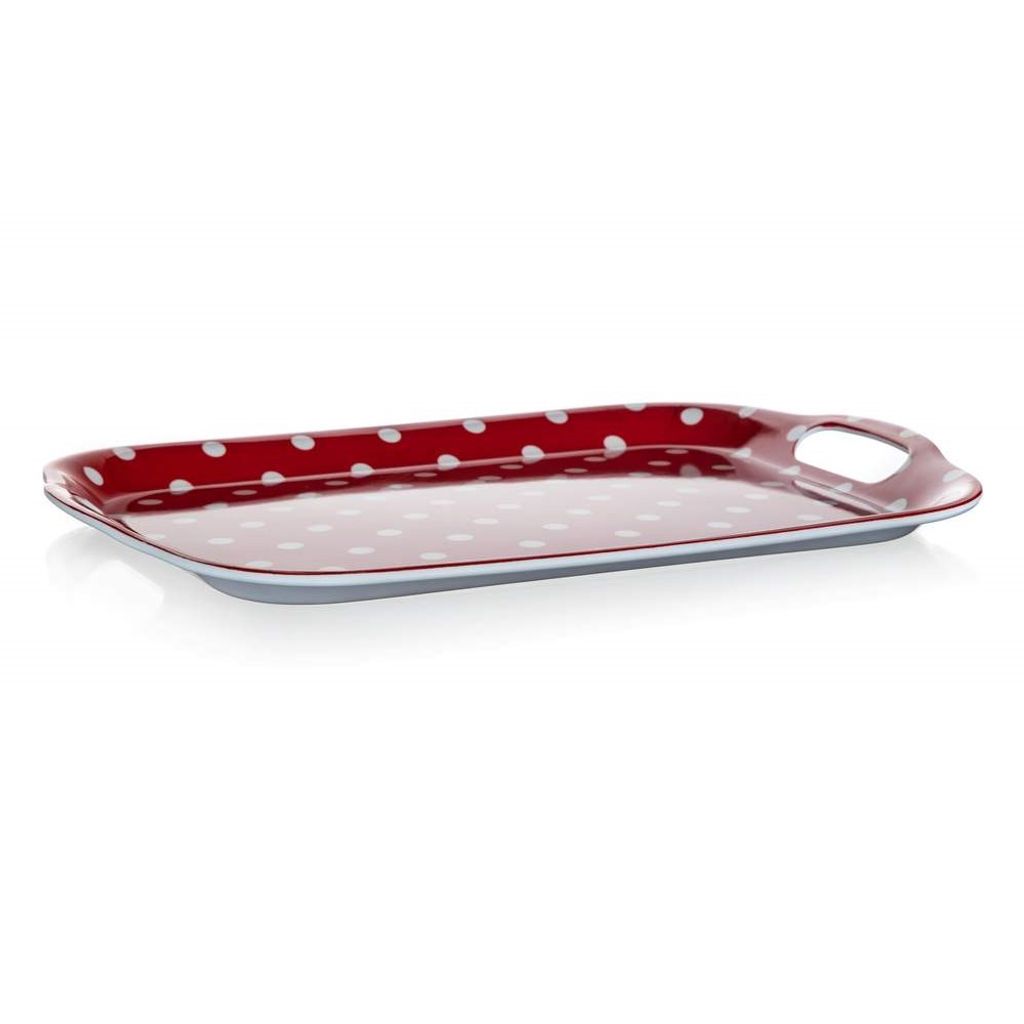 BANKETT Tablett mit Griffen Melamin PUNKTE 36 x 25,5 cm, Produktbild 
