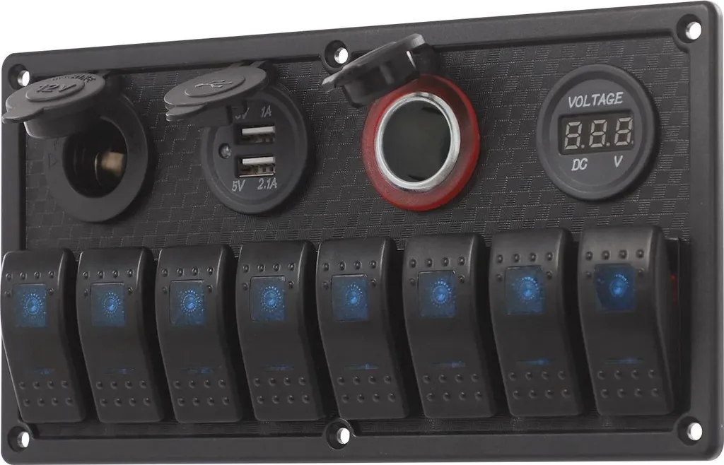Tableau de commande électrique 8 boutons pour camping-car et bateau - 4