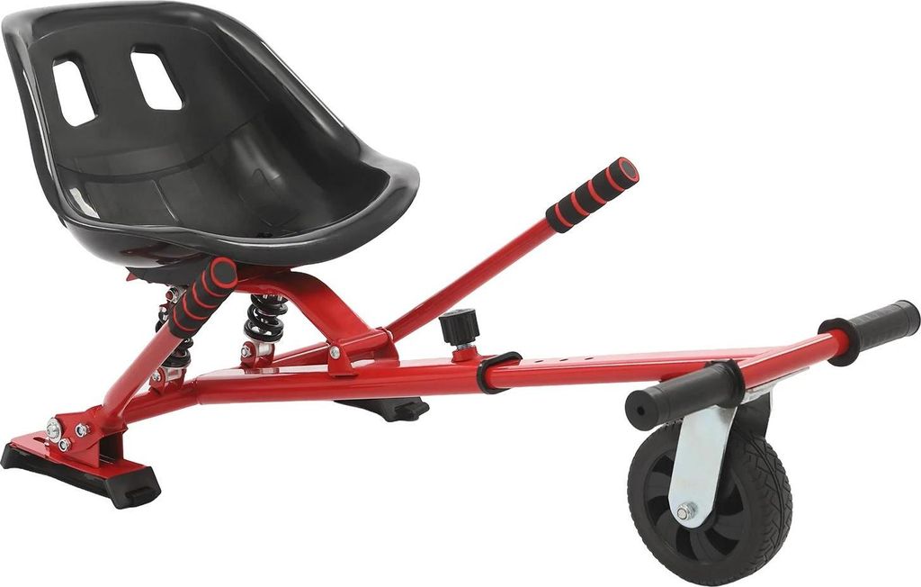 Hoverboard Zubehör - Hoverkart/Go-Kart Sitz - Für 16,5–25,4 cm Räder - Stoßdämpfende Halterungen - Verstellbar 70–95 cm - Bis 100 kg - Sta...