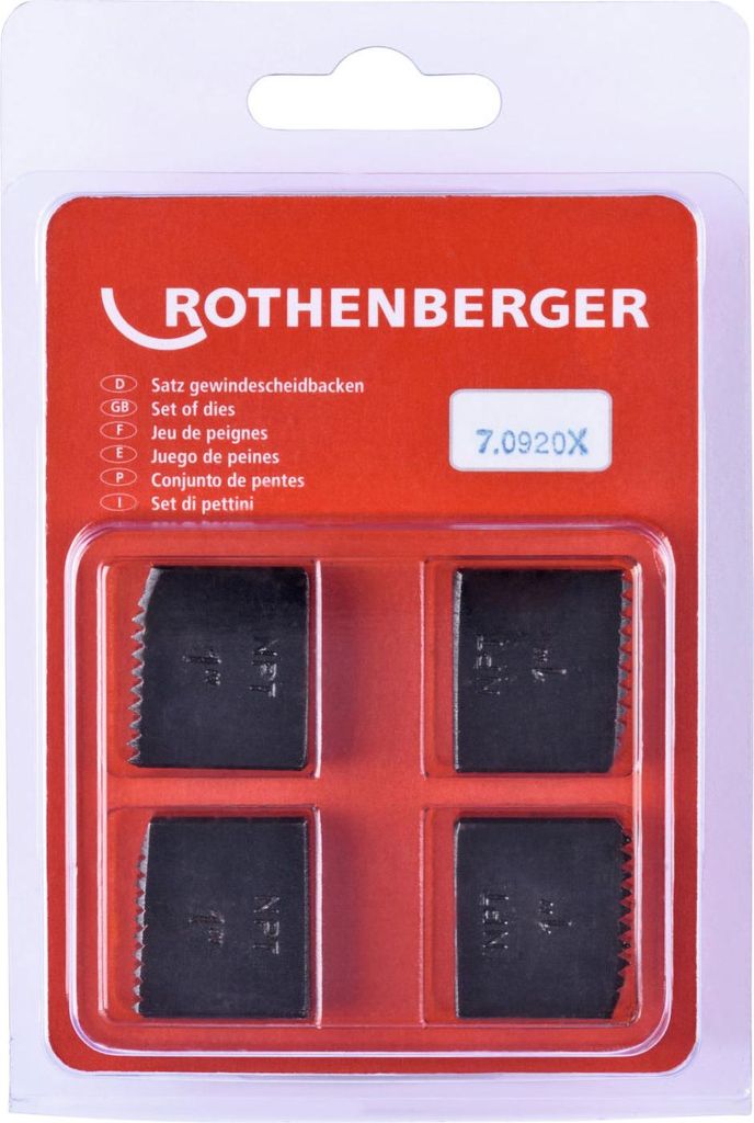 Rothenberger SC Schneidbacken, NPT, 1", 4St.