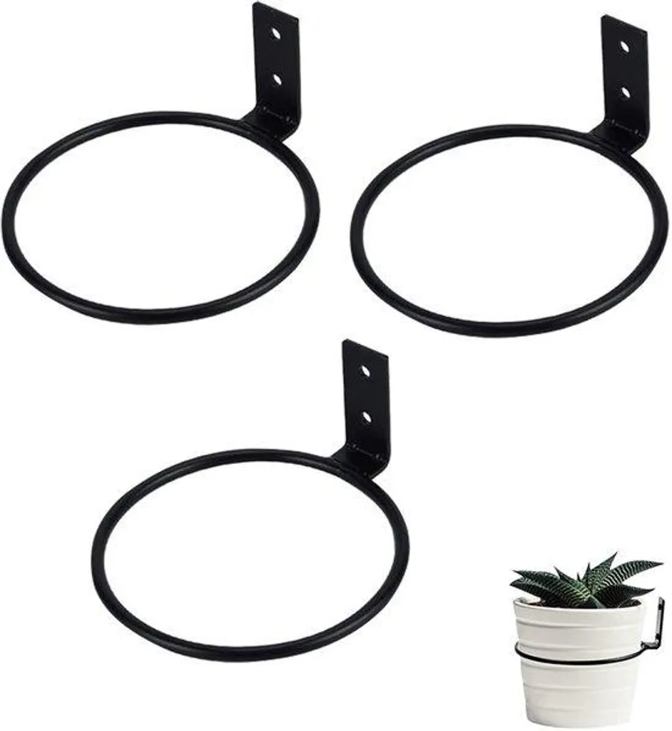 Supports muraux pour herbes aromatiques, lot de 3 fixations robustes pro