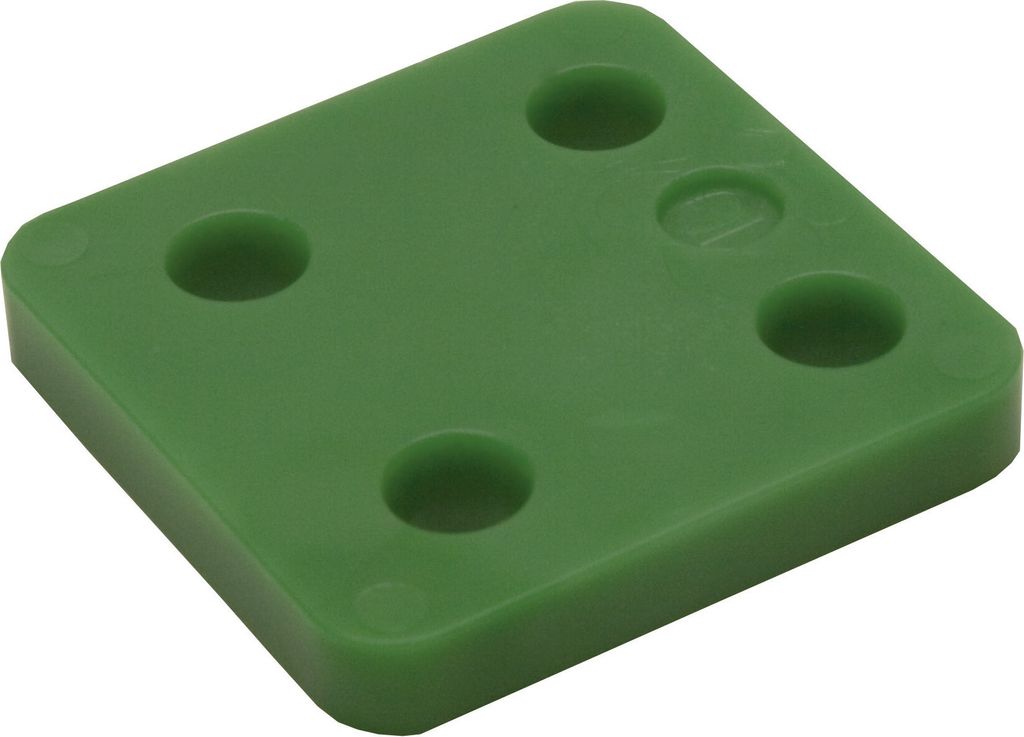 Ausgleichsplatten ohne Schlitz 10 mm Transparent - 48 Stück