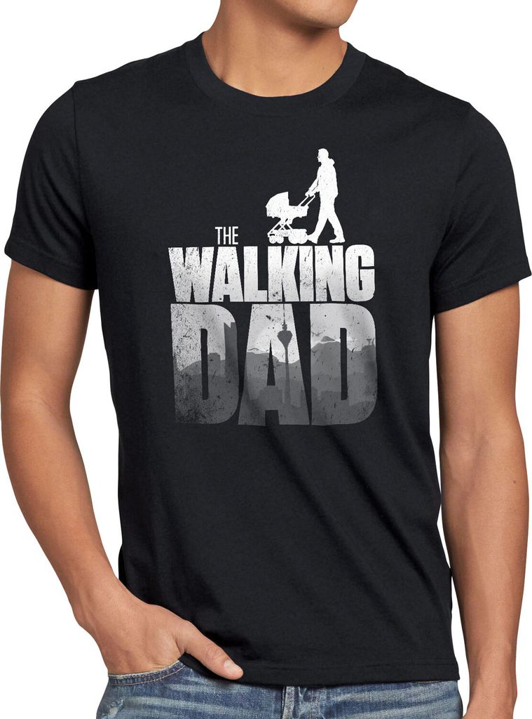 BaumwolleCloud The Walking Dad Herren T-Shirt zombie
