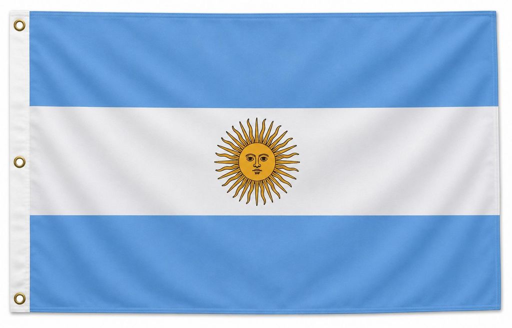 Flagge Argentinien 90 x 150 cm Fahne - Fahne- reißfest - Produktbild 