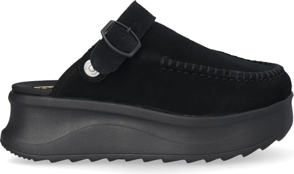 HEYDUDE Delray Clog Suede Damen Black Größe 42