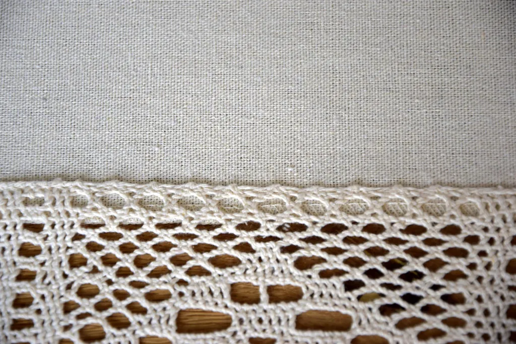 Tende Tirolesi Uncinetto 30x150 Naturale | Arredo Country Cucina - 7