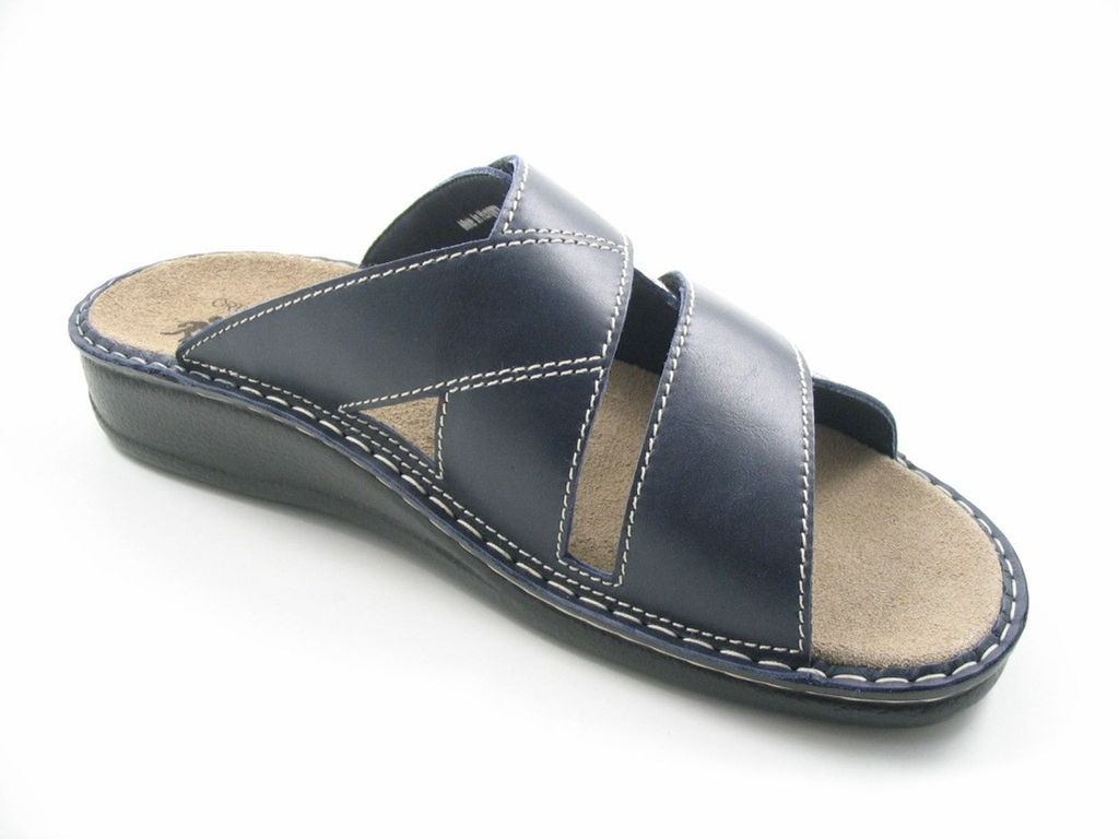 Acti Flex Herren Pantoletten blau Gr. 12