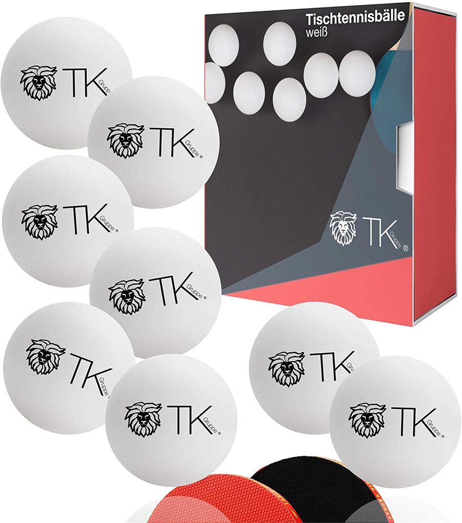 24x Tischtennisbälle Bälle weiß Set 40 mm PingPong für Training & Wettkampf Ti 