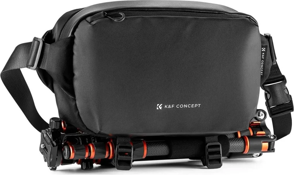 Petit sac à dos photo rembourré noir avec rangement carré modulaire K&F