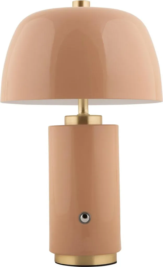 Petite Lampe de Salon LED Marron Freya - Éclairage Ambiance Ø18cm