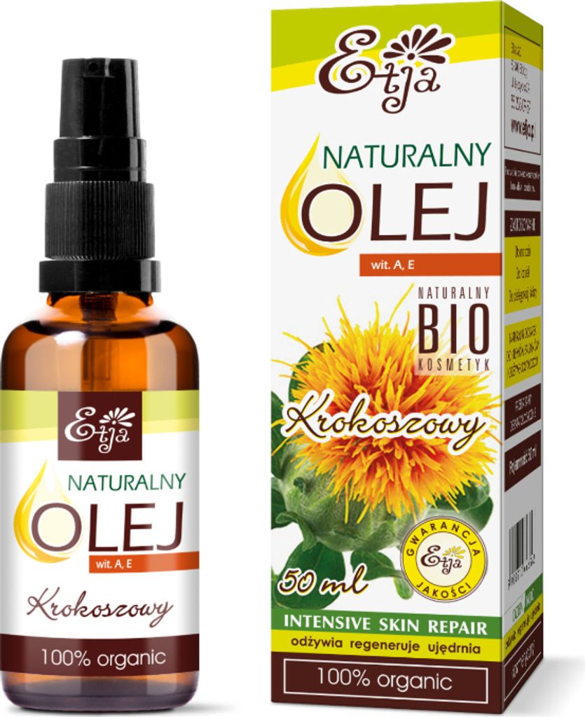 Etja Biologisches Naturreines Safloröl, 50 ml Produktbild 
