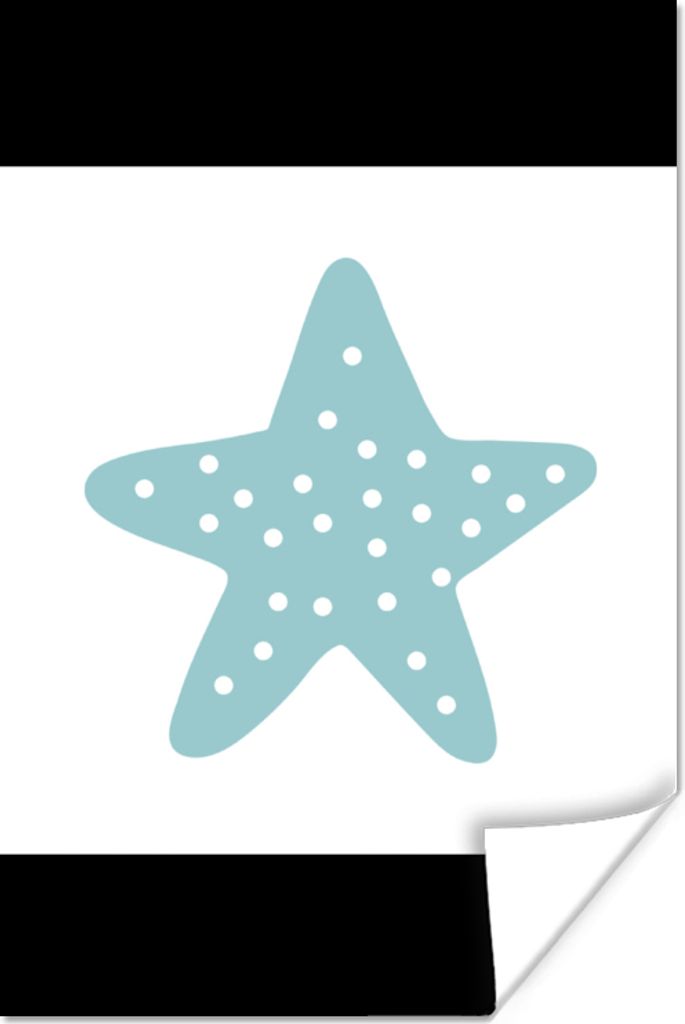 MuchoWow Poster Stern - Punkte - Pastell - Mädchen - Jungen - Kinder 20x30 cm - Papierdruck