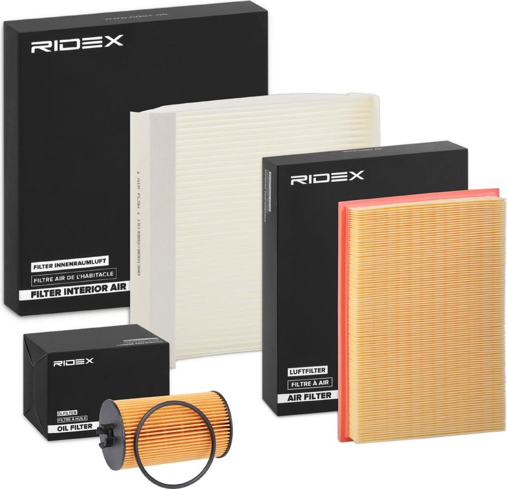 RIDEX Filterset Inspektionspaket Filtersatz für OPEL Corsa D Schrägheck (S07) ZAFIRA B (A05) Corsa C Schrägheck (X01) Meriva A (X03) für BMW X5...