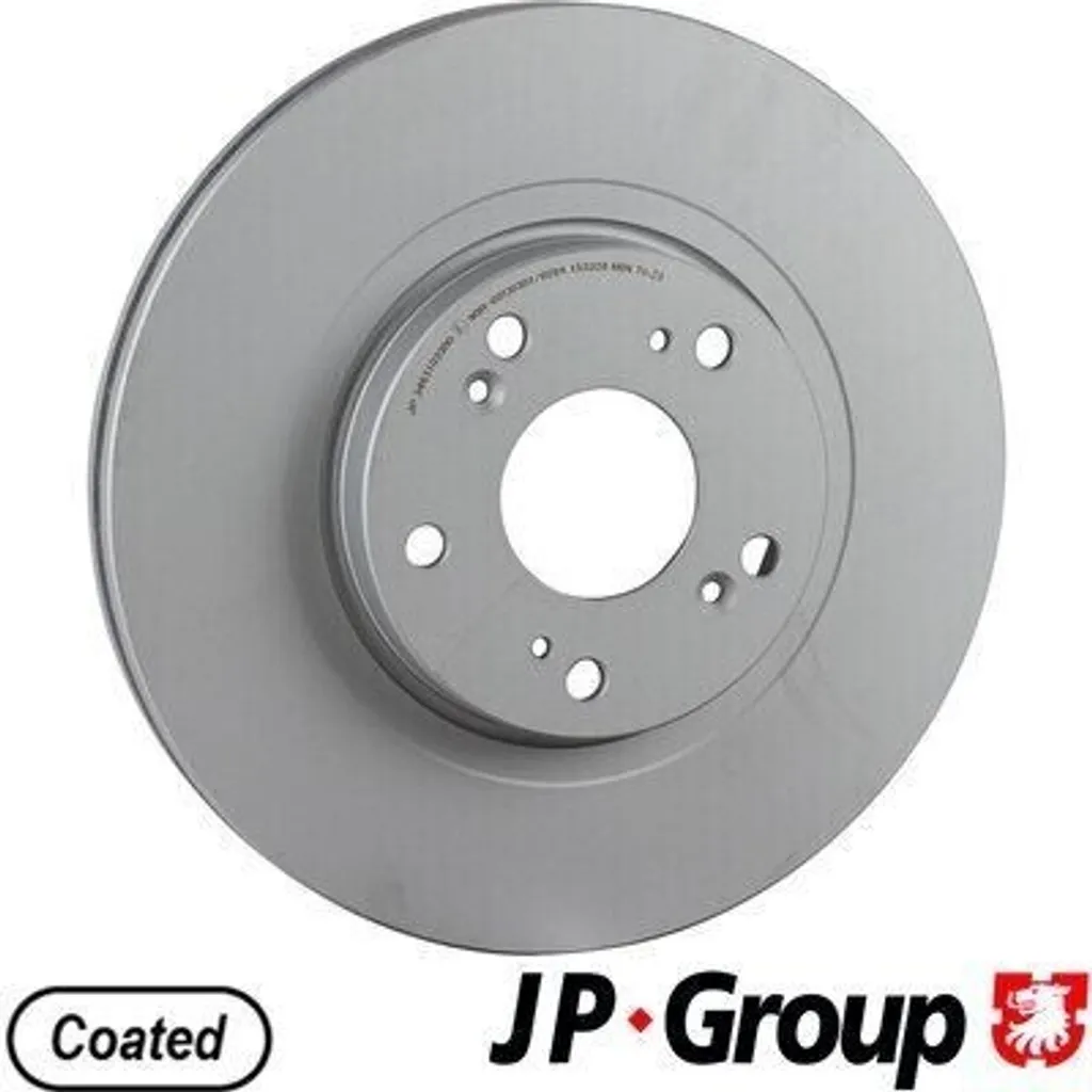 Disque de Frein JP GROUP 3463103300 Ventilé 296mm pour Honda Accord CU