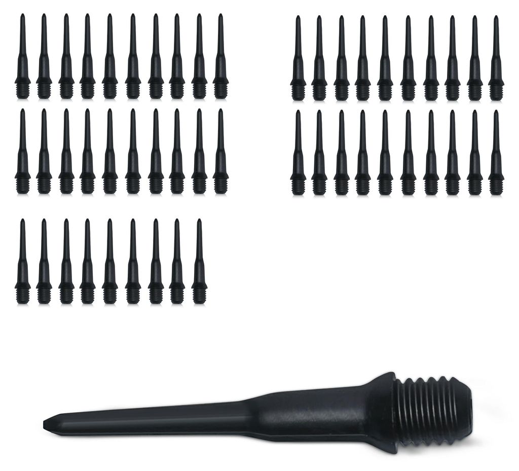 kwmobile 50x Kunststoff Spitzen für Darts - 2BA Gewinde - Produktbild 