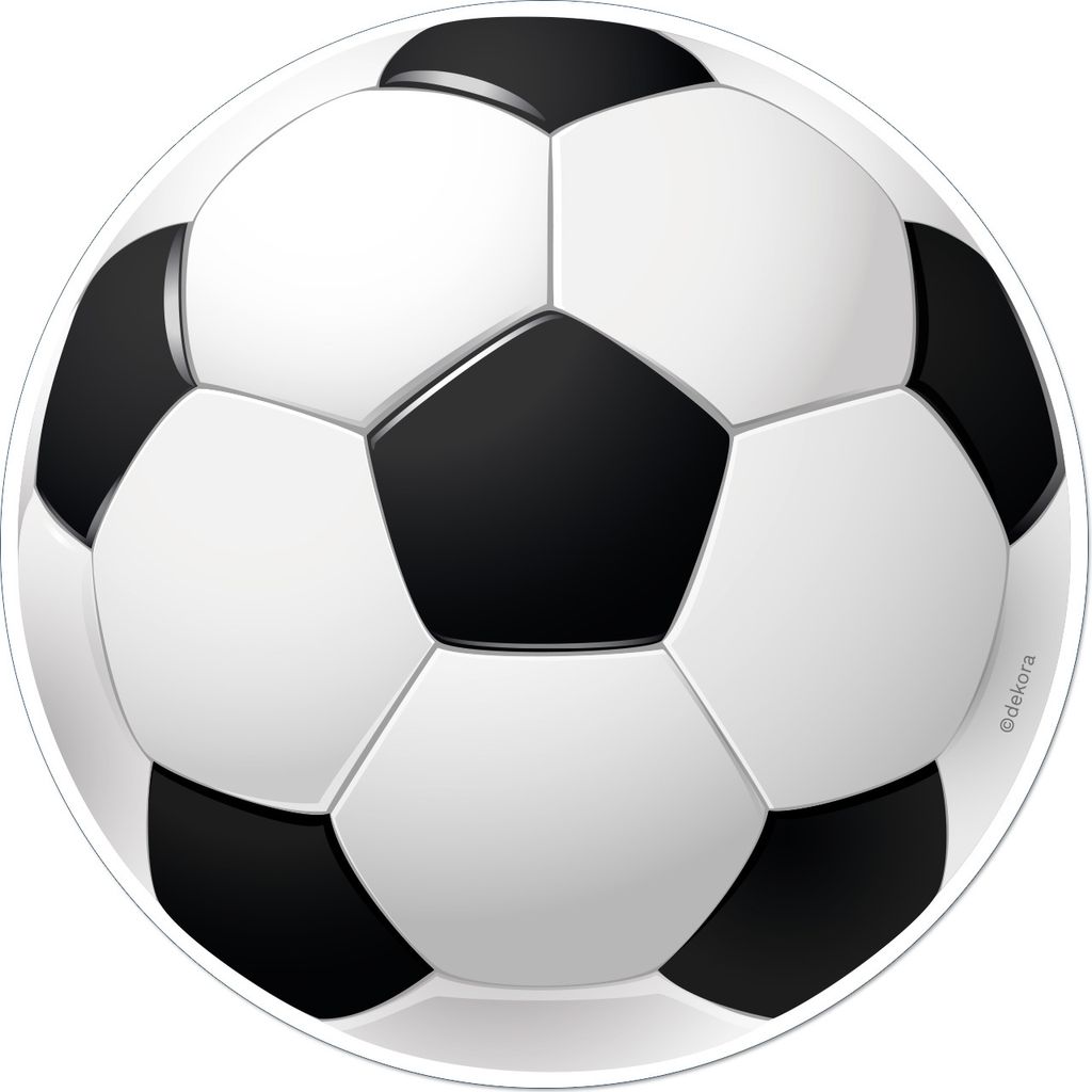 Fußball Tortenaufleger 15,5cm Ø Fondantpapier Geburtstag