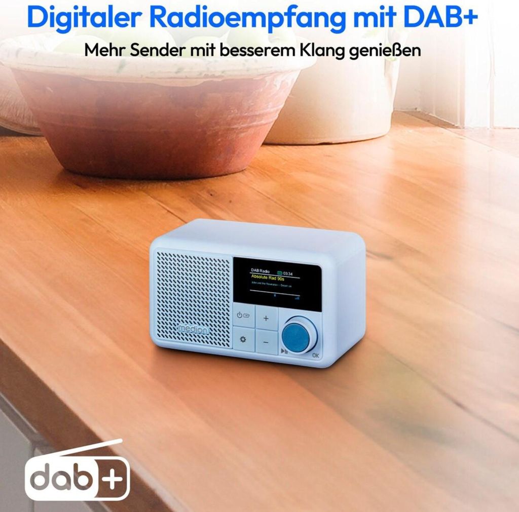 MEDION S66822 Prenosné mini rádio DAB+ s Bluetooth Obrázok produktu 