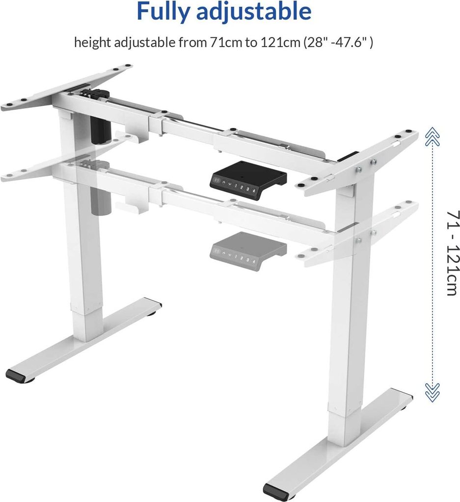 Flexispot Elektrisch Höhenverstellbarer Schreibtisch mit Produktbild 5