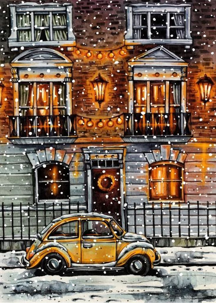 Grafika Puzzle Winter 500 Teile Erwachsene Karton Jigsaw